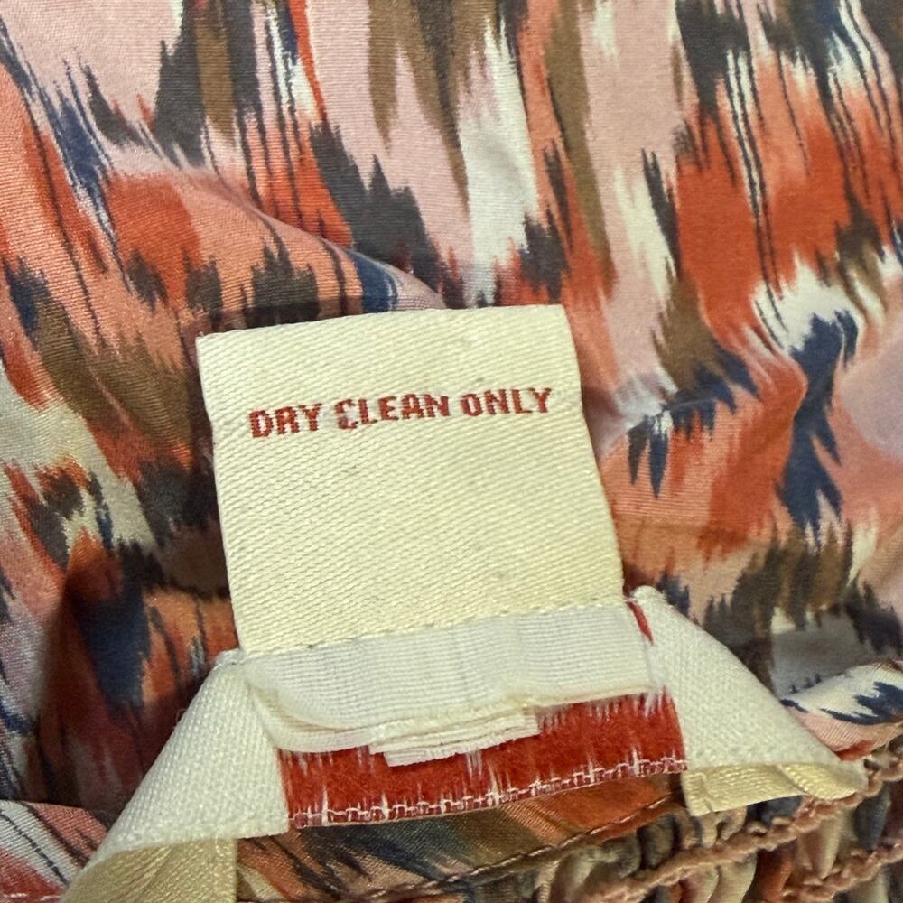 Sundance Silk Abstract Print Button Up Blouse Siz… - image 6